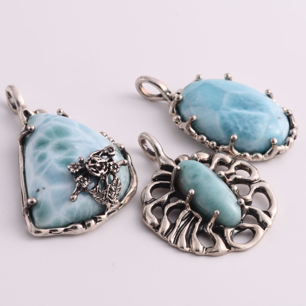 3 Sterling Silver pendants - (A175)